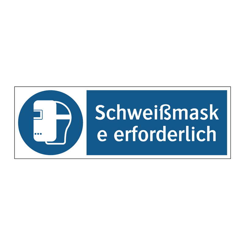 Schweißmaske erforderlich