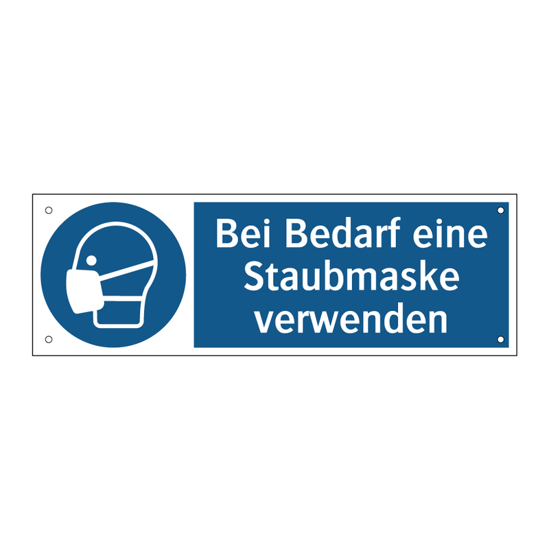 Bei Bedarf eine Staubmaske verwenden