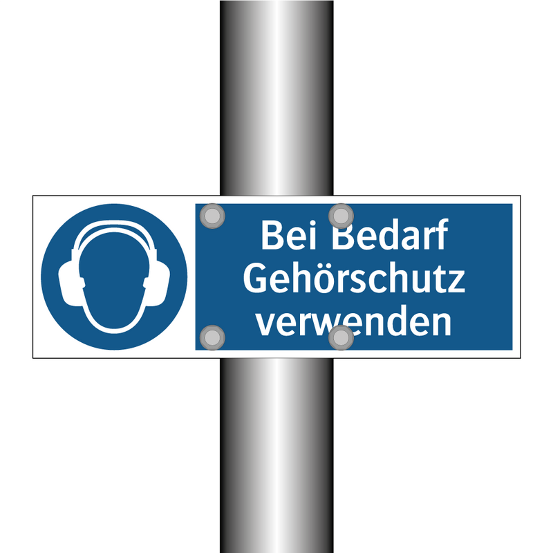 Bei Bedarf Gehörschutz verwenden
