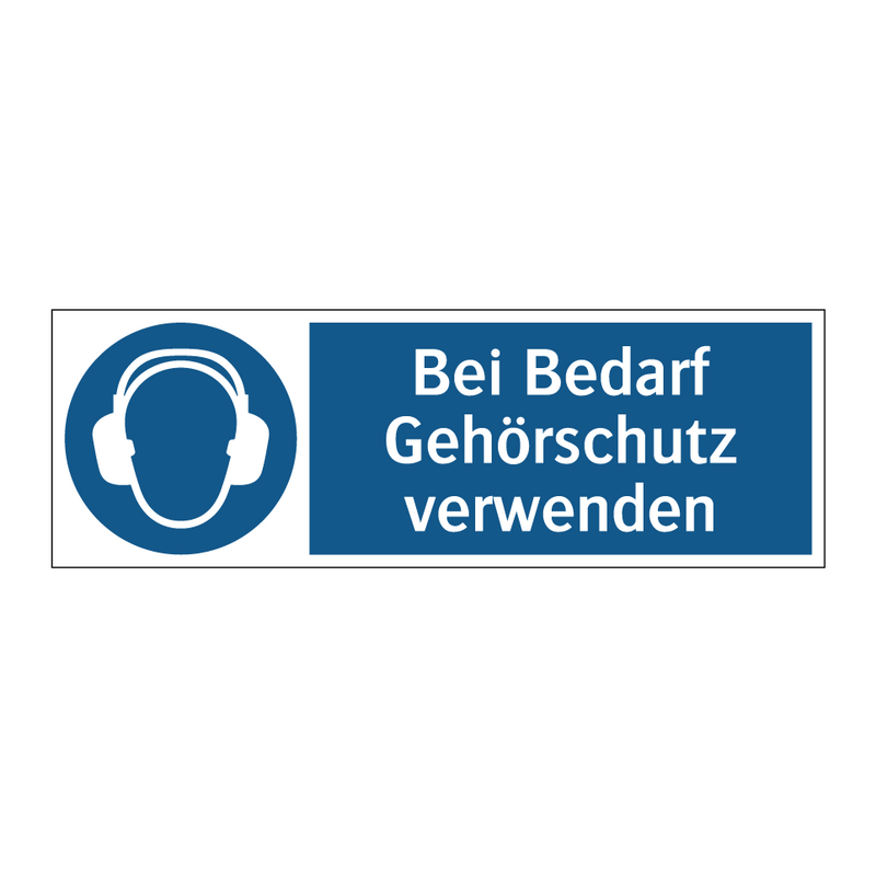 Bei Bedarf Gehörschutz verwenden