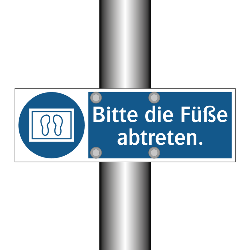Bitte die Füße abtreten.