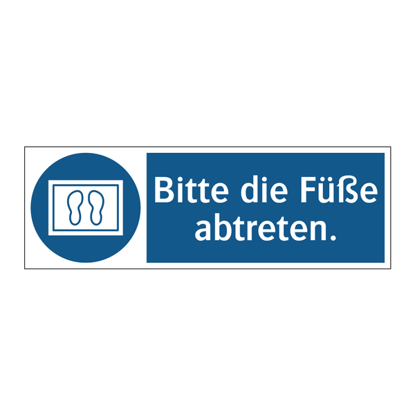 Bitte die Füße abtreten.