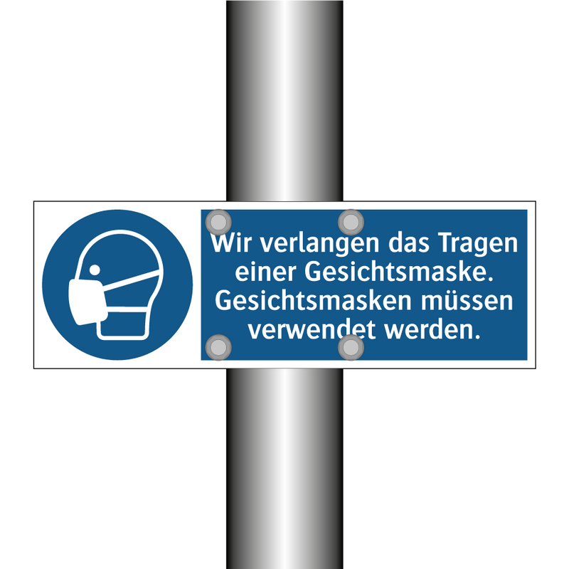 Wir verlangen das Tragen einer Gesichtsmaske. Gesichtsmasken müssen verwendet werden.