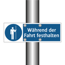 Während der Fahrt festhalten