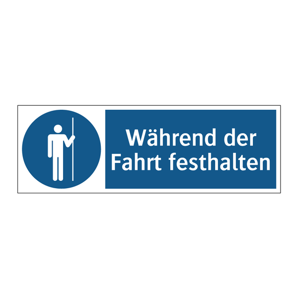 Während der Fahrt festhalten
