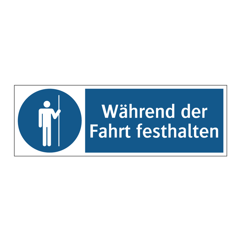 Während der Fahrt festhalten