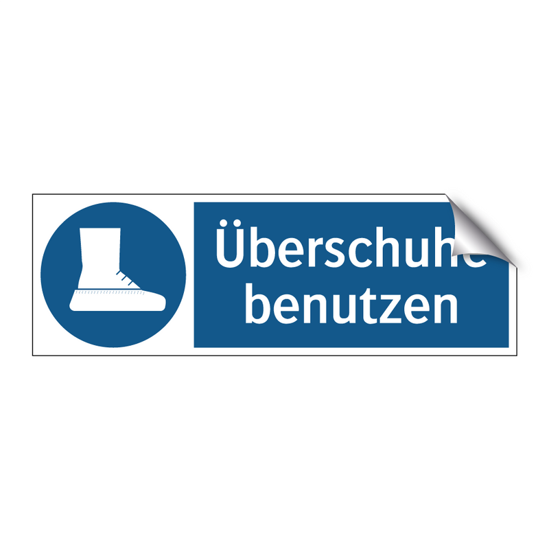Überschuhe benutzen