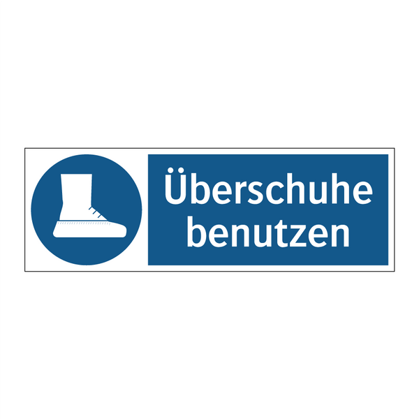 Überschuhe benutzen