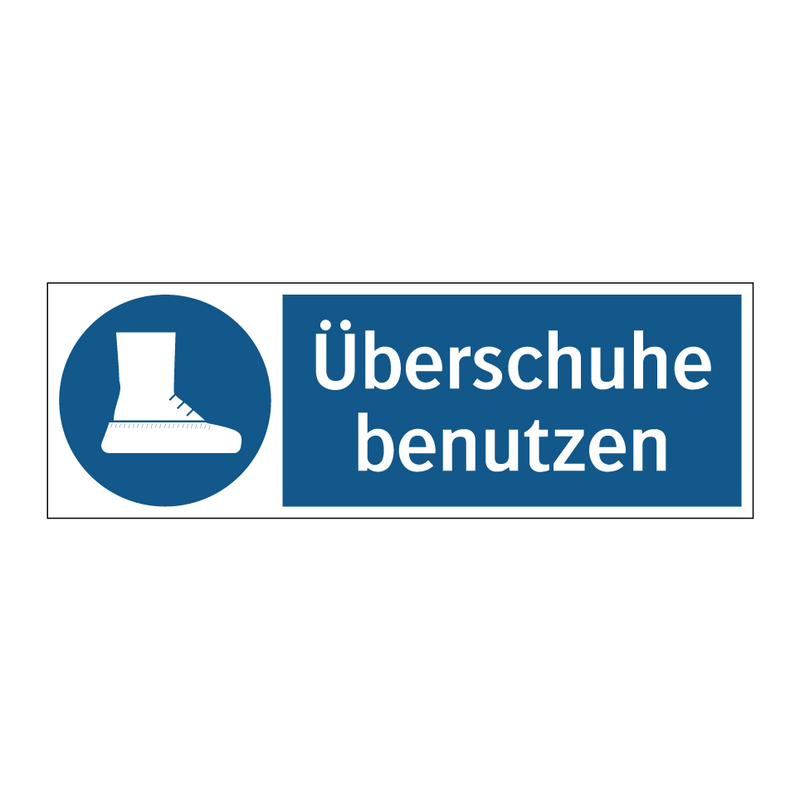 Überschuhe benutzen
