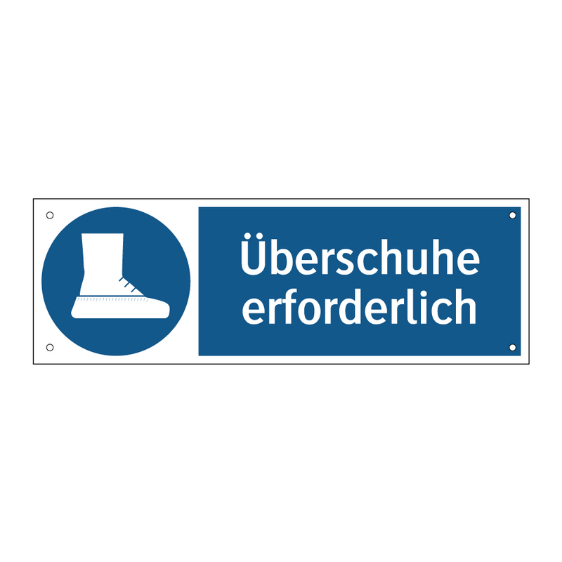 Überschuhe erforderlich