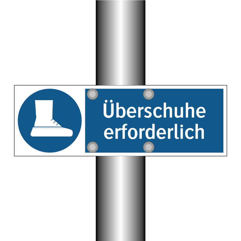 Überschuhe erforderlich