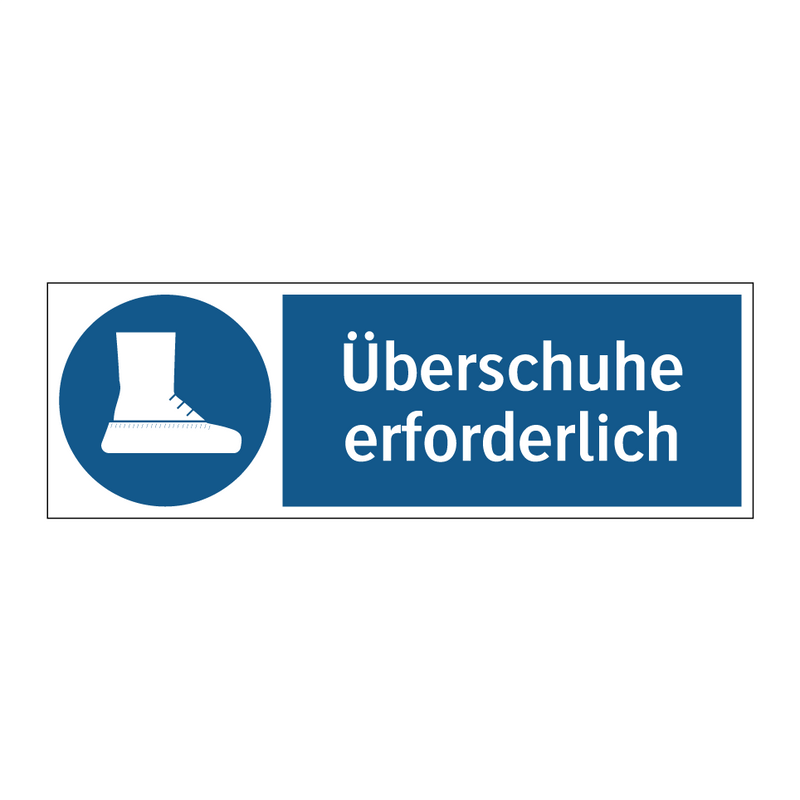 Überschuhe erforderlich