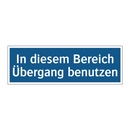 In diesem Bereich Übergang benutzen