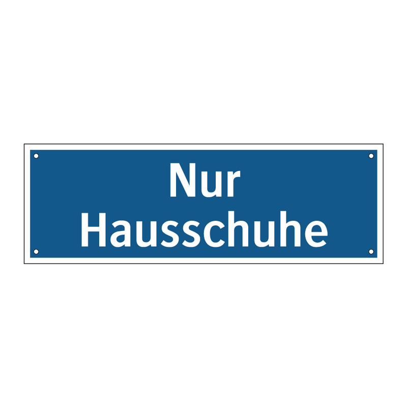 Nur Hausschuhe