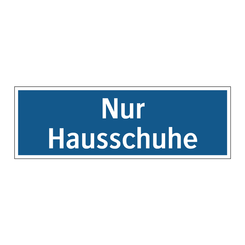 Nur Hausschuhe