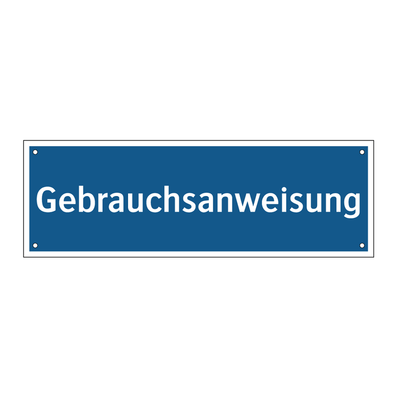 Gebrauchsanweisung
