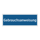 Gebrauchsanweisung