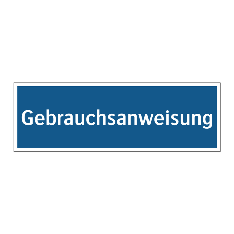 Gebrauchsanweisung