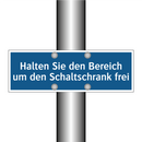 Halten Sie den Bereich um den Schaltschrank frei