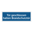 Tür geschlossen halten Brandschutztür