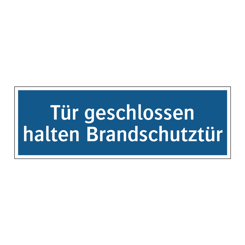 Tür geschlossen halten Brandschutztür