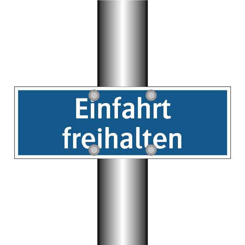 Einfahrt freihalten