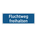Fluchtweg freihalten