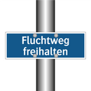 Fluchtweg freihalten
