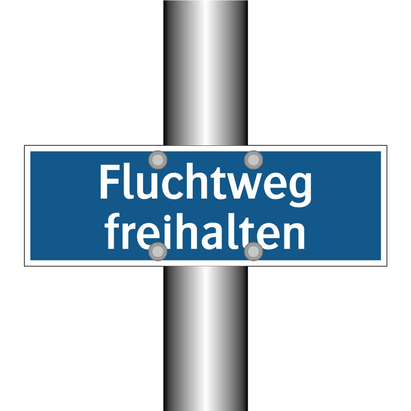 Fluchtweg freihalten