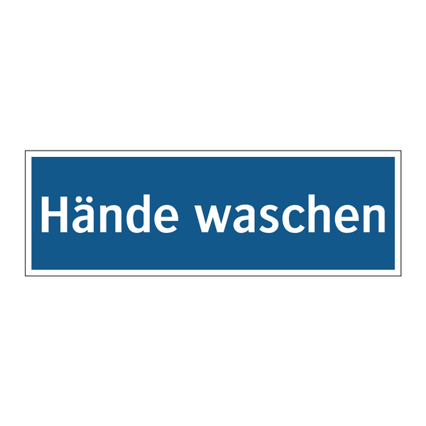 Hände waschen