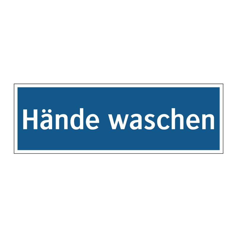 Hände waschen
