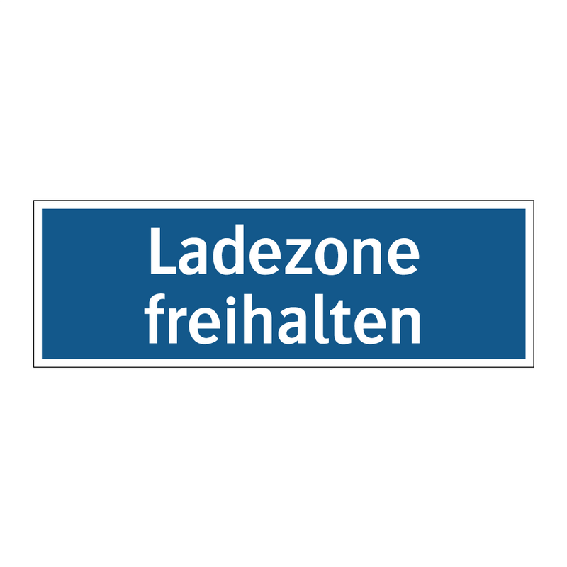 Ladezone freihalten
