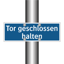 Tor geschlossen halten