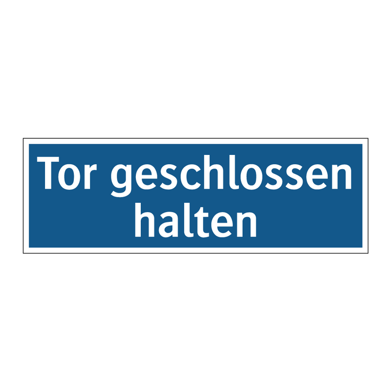 Tor geschlossen halten