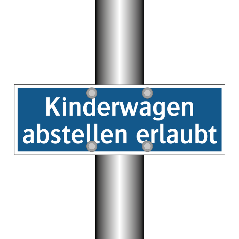 Kinderwagen abstellen erlaubt