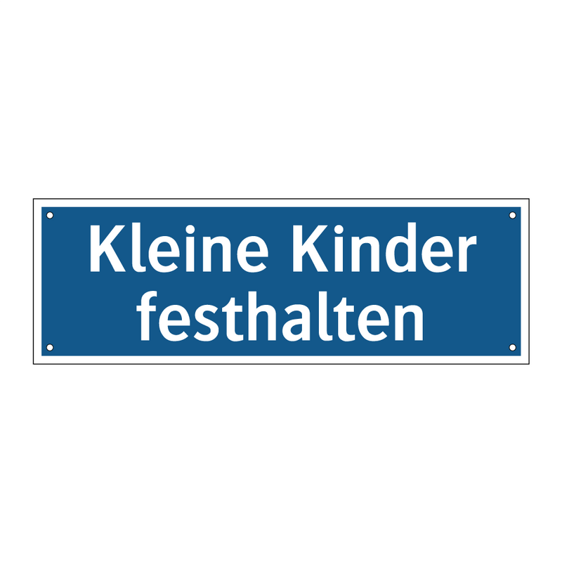 Kleine Kinder festhalten