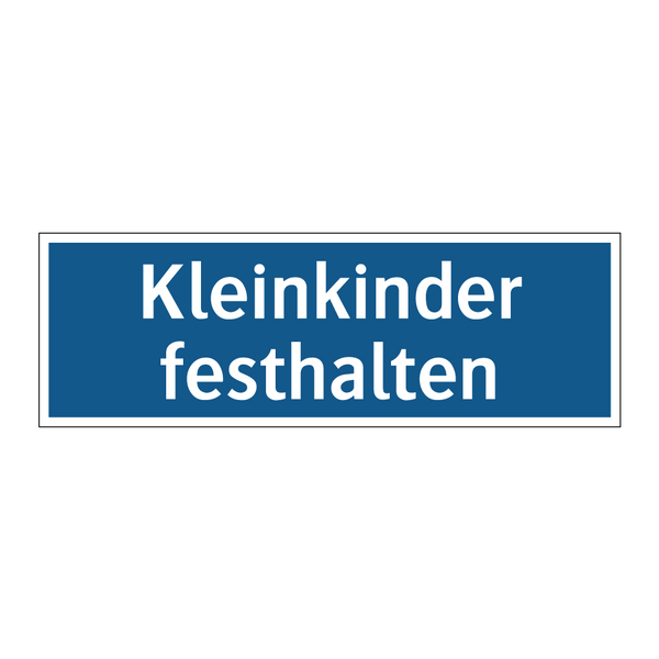 Kleinkinder festhalten