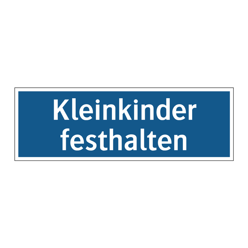 Kleinkinder festhalten
