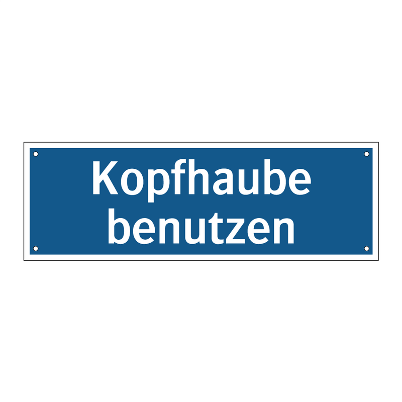 Kopfhaube benutzen