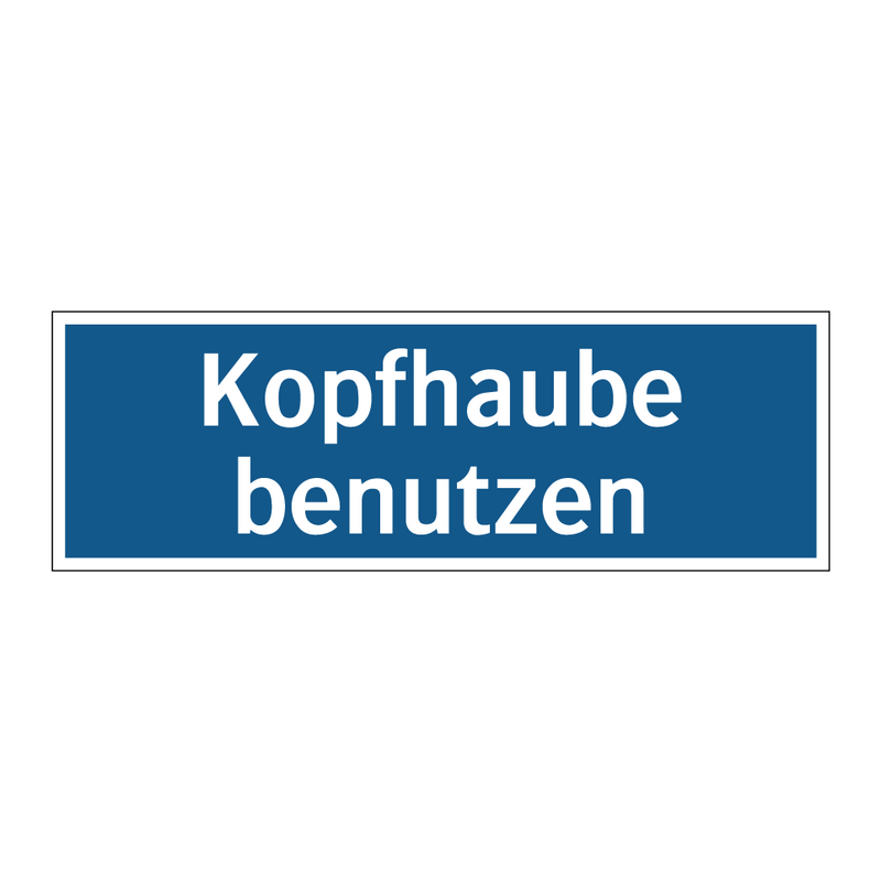 Kopfhaube benutzen