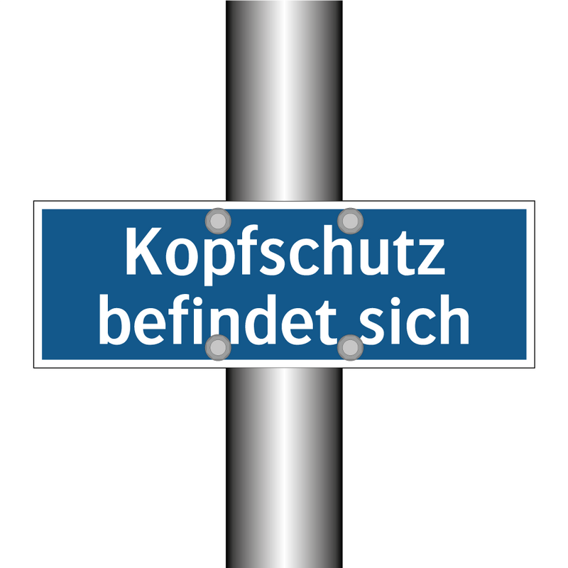 Kopfschutz befindet sich