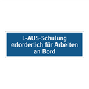 L-AUS-Schulung erforderlich für Arbeiten an Bord