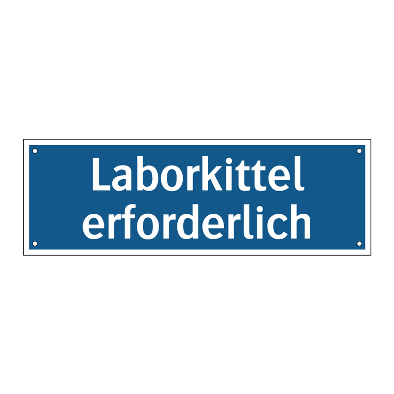 Laborkittel erforderlich