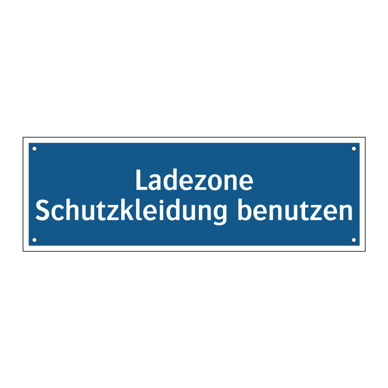 Ladezone Schutzkleidung benutzen