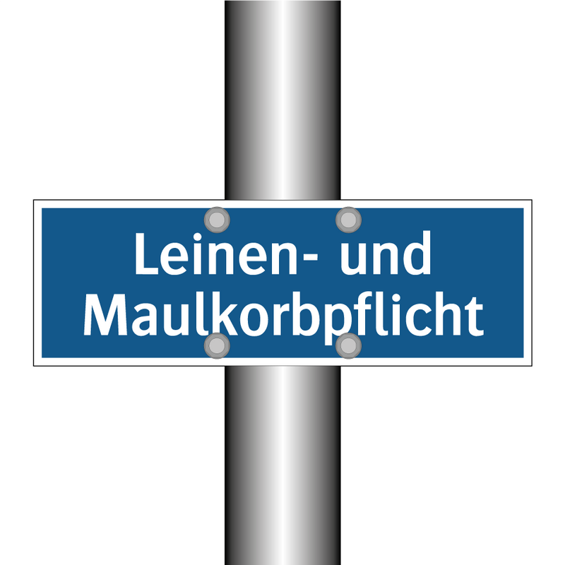Leinen- und Maulkorbpflicht