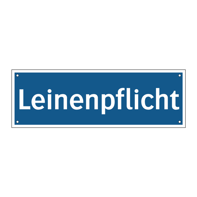 Leinenpflicht