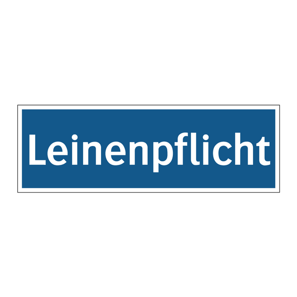 Leinenpflicht
