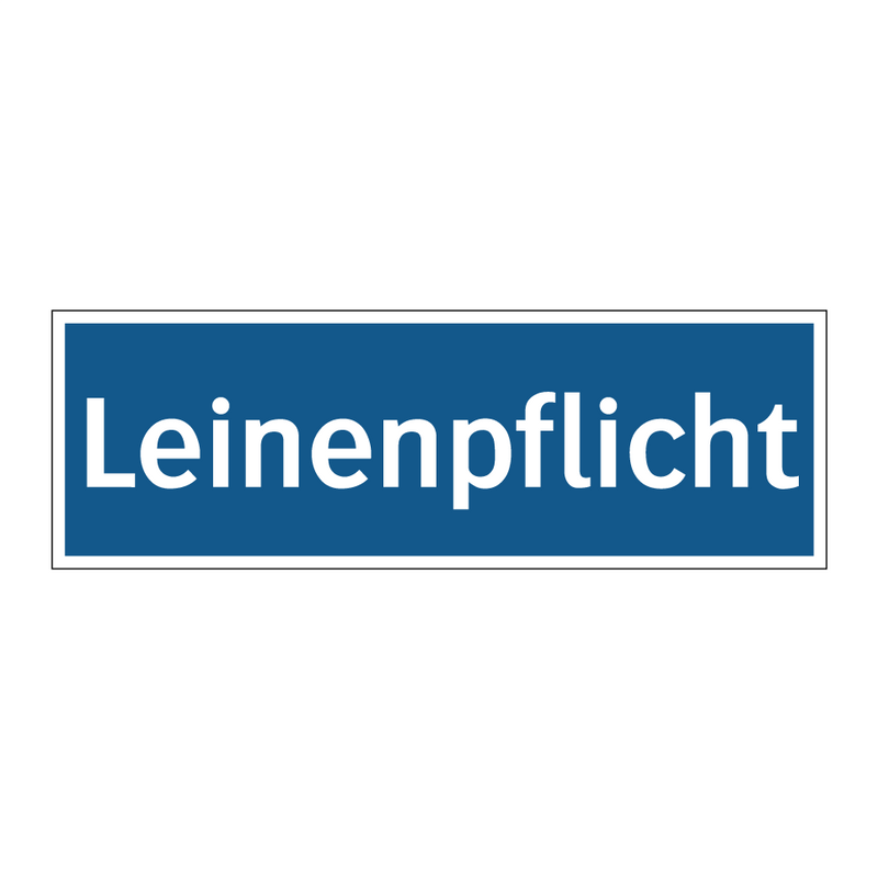 Leinenpflicht