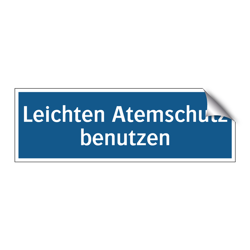 Leichten Atemschutz benutzen