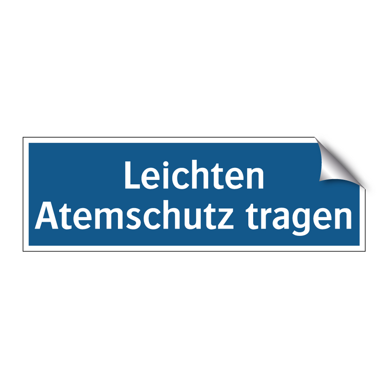 Leichten Atemschutz tragen